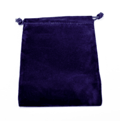 Chessex Dice: Dice Bag Small Suede Cloth Royal Blue CHX02376